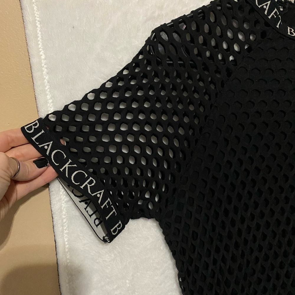 Black Craft Cult LG Black Mesh short dress - Picture 3 of 5